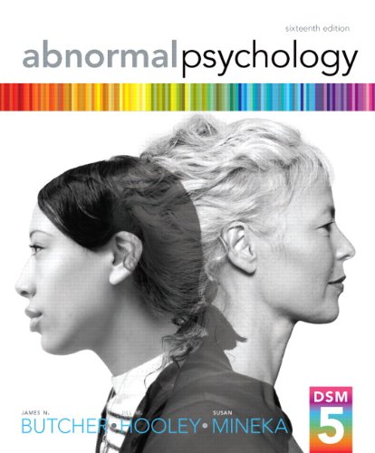 Abnormal Psychology (16th Edition) Format: PDF eTextbooks ISBN-13: 978-0205944286 ISBN-10: 0205944280 Delivery: Instant Download Authors: James N. Butcher Publisher: Pearson