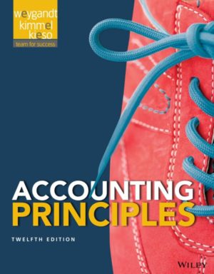 Accounting Principles (12th Edition) Format: PDF eTextbooks ISBN-13: 978-1118875056 ISBN-10: 1118875052 Delivery: Instant Download Authors: Jerry J. Weygandt, Paul D. Kimmel, Donald E. Kieso Publisher: Wiley