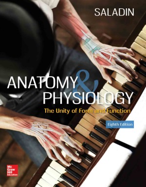 Anatomy & Physiology - The Unity of Form and Function (8th Edition) Format: PDF eTextbooks ISBN-13: 978-1259277726 ISBN-10: 1259277720 Delivery: Instant Download Authors: Kenneth S Saladin Publisher: McGraw-Hill