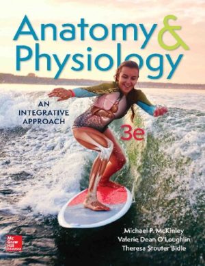 Anatomy and Physiology - An Integrative Approach (3rd Edition) Format: PDF eTextbooks ISBN-13: 978-1259398629 ISBN-10: 1259398625 Delivery: Instant Download Authors: Theresa Stouter Bidle; Michael P. McKinley; Valerie Dean O'Loughlin Publisher: McGraw-Hill