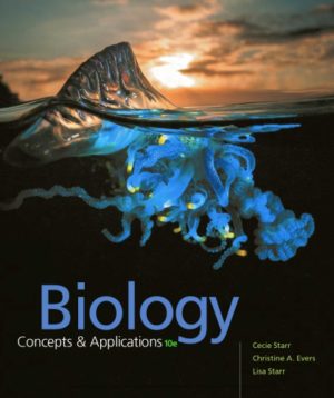 Biology - Concepts and Applications (10th Edition) Format: PDF eTextbooks ISBN-13: 978-1305967335 ISBN-10: 130596733X Delivery: Instant Download Authors: Cecie Starr, Christine A. Evers, Lisa Starr Publisher: Cengage Learning