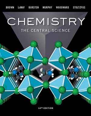 Chemistry - The Central Science (14th Edition) Format: PDF eTextbooks ISBN-13: 978-0134414232 ISBN-10: 9780134414232 Delivery: Instant Download Authors: Theodore E. Brown et al. Publisher: Pearson