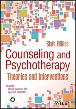 Counseling and Psychotherapy - Theories and Interventions (6th Edition) Format: PDF eTextbooks ISBN-13: 978-1556203541 ISBN-10: 1556203543 Delivery: Instant Download Authors: David Capuzzi Publisher: Amer Counseling Assn