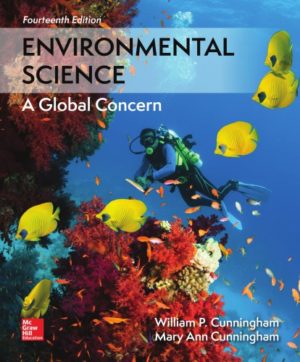 Environmental Science - A Global Concern (14th Edition) Format: PDF eTextbooks ISBN-13: 978-1260153125 ISBN-10: 1260153126 Delivery: Instant Download Authors: William Cunningham Publisher: McGraw-Hill Education