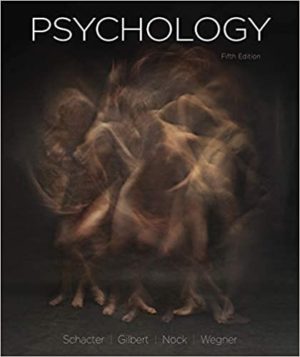 Psychology (Fifth Edition) by Daniel L. Schacter Format: PDF eTextbooks ISBN-13: 978-1319190804 ISBN-10: 1319190804 Delivery: Instant Download Authors: Daniel L. Schacter Publisher: Worth