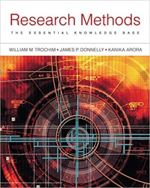 Research Methods - The Essential Knowledge Base (2nd Edition) Format: PDF eTextbooks ISBN-13: 978-1133954774 ISBN-10: 1133954774 Delivery: Instant Download Authors: Trochim Publisher: Cengage