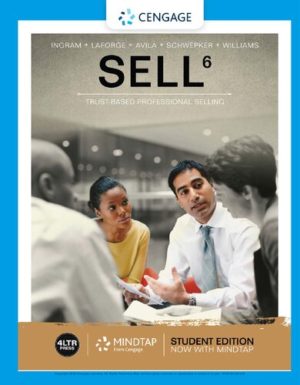 SELL (6 Edition) by Thomas N. Ingram Format: PDF eTextbooks ISBN-13: 978-1337407939 ISBN-10: 1337407933 Delivery: Instant Download Authors: Thomas N. Ingram Publisher: Cengage