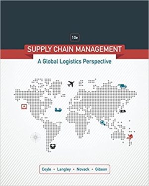 Supply Chain Management - A Logistics Perspective (10th Edition) Format: PDF eTextbooks ISBN-13: 978-1305859975 ISBN-10: 1305859979 Delivery: Instant Download Authors: John J. Coyle Publisher: Cengage Learning