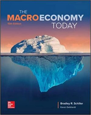 The Macro Economy Today (15th Edition) Format: PDF eTextbooks ISBN-13: 978-1260105155 ISBN-10: 1260105156 Delivery: Instant Download Authors: Bradley Schiller Publisher: McGraw-Hill