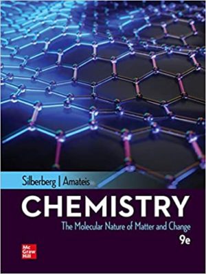 Chemistry - The Molecular Nature of Matter and Change (9th Edition) Format: Epub eTextbooks ISBN-13: 978-1260575231 ISBN-10: 1260575233 Delivery: Instant Download Authors: Martin Silberberg Dr. Publisher: McGraw-Hill