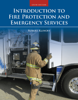 Introduction to Fire Protection and Emergency Services (6th Edition) Format: PDF eTextbooks ISBN-13: 978-1284180152 ISBN-10: 1284180158 Delivery: Instant Download Authors: Robert Klinoff Publisher: Jones & Bartlett