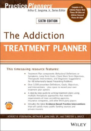 The Addiction Treatment Planner (PracticePlanners) 6th Edition Format: PDF eTextbooks ISBN-13: 978-1119707851 ISBN-10: 1119707854 Delivery: Instant Download Authors: Robert R. Perkinson Publisher: Wiley