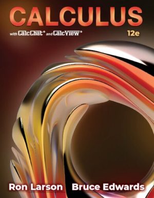 Calculus with CalcChat and CalcView (12th Edition) Format: PDF eTextbooks ISBN-13: 978-0357872666 ISBN-10: 0357872665 Delivery: Instant Download Authors: Ron Larson Publisher: Cengage