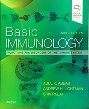 Basic Immunology - Functions and Disorders of the Immune System (6th Edition) Format: PDF eTextbooks ISBN-13: 978-0323549431 ISBN-10: 0323549438 Delivery: Instant Download Authors: Abul Abbas MBBS Publisher: Elsevier