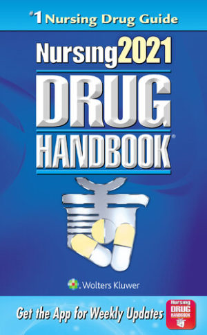 Nursing2021 Drug Handbook (Forty-First Edition) Format: PDF eTextbooks ISBN-13: 978-1975138394 ISBN-10: 1975138392 Delivery: Instant Download Authors: Lippincott Williams & Wilkins Publisher: LWW