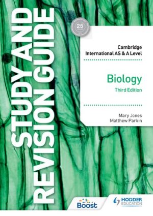 Cambridge International AS-A Level Biology Study and Revision Guide (Third Edition) Format: PDF eTextbooks ISBN-13: 978-1398344341 ISBN-10: 1398344346 Delivery: Instant Download Authors:  Matthew Parkin Publisher: Hodder Education